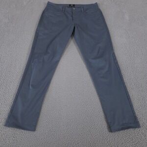 Swannies Pants Mens 34x34 Gray Mulligan Joggers Tapered Leg Polyester Stretch